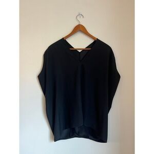 Zero + Maria Cornejo Ina Tank in Silk Charmeuse Women's Size 4 Black